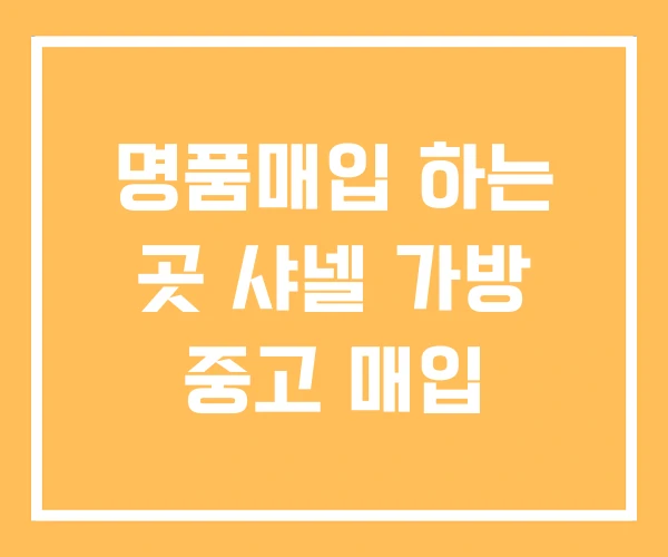 명품매입 하는 곳 샤넬 가방 중고 매입 명품매입 하는 곳 샤넬 가방 중고 매입