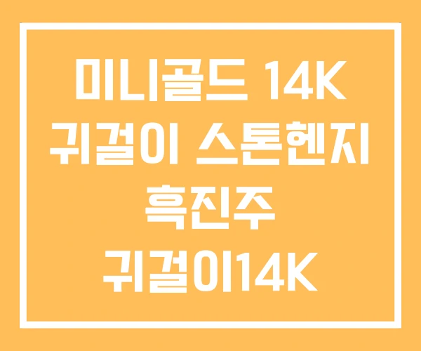 미니골드 14K 귀걸이 스톤헨지 흑진주 귀걸이14K 미니골드 14K 귀걸이 스톤헨지 흑진주 귀걸이14K