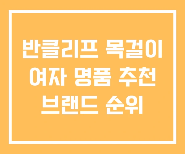 반클리프 목걸이 여자 명품 추천 브랜드 순위 반클리프 목걸이 여자 명품 추천 브랜드 순위