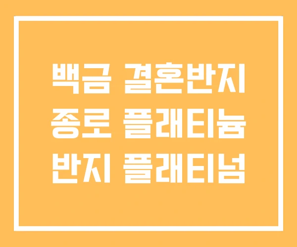 백금 결혼반지 종로 플래티늄 반지 플래티넘 백금 결혼반지 종로 플래티늄 반지 플래티넘
