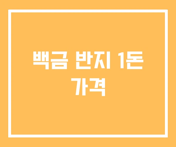 백금 반지 1돈 가격 백금 반지 1돈 가격