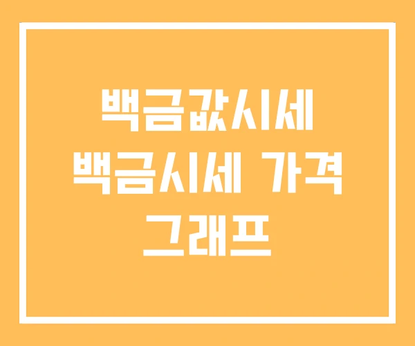 백금값시세 백금시세 가격 그래프 백금값시세 백금시세 가격 그래프