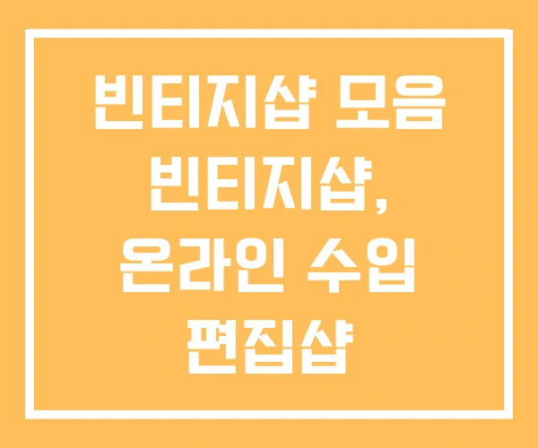 빈티지샵 모음 빈티지샵, 온라인 수입 편집샵 빈티지샵 모음 빈티지샵, 온라인 수입 편집샵