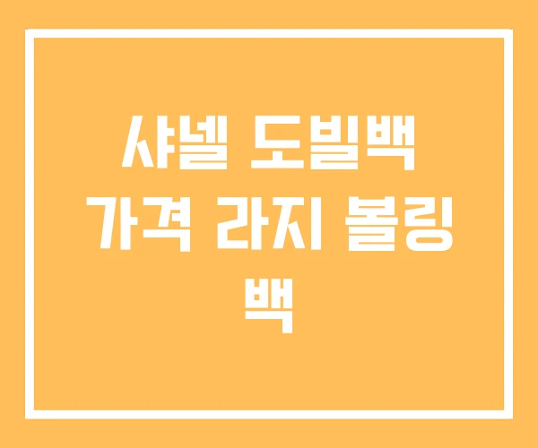 샤넬 도빌백 가격 라지 볼링 백 샤넬 도빌백 가격 라지 볼링 백