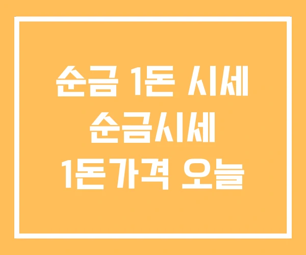 순금 1돈 시세 순금시세 1돈가격 오늘 순금 1돈 시세 순금시세 1돈가격 오늘