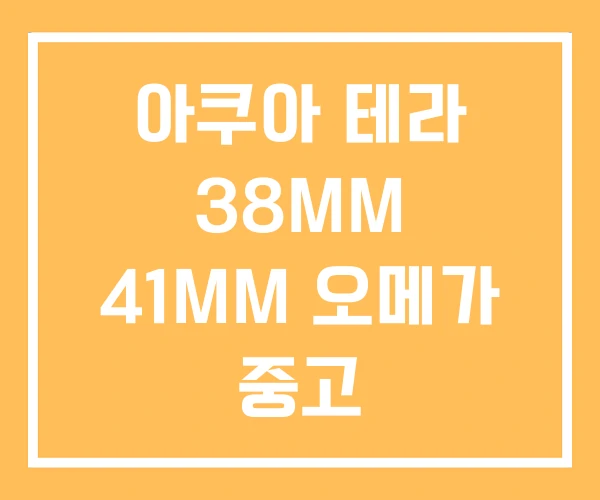 아쿠아 테라 38MM 41MM 오메가 중고 아쿠아 테라 38MM 41MM 오메가 중고