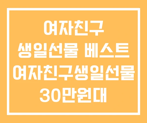 여자친구 생일선물 베스트 여자친구생일선물 30만원대 여자친구 생일선물 베스트 여자친구생일선물 30만원대