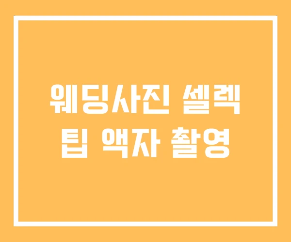 웨딩사진 셀렉 팁 액자 촬영 웨딩사진 셀렉 팁 액자 촬영
