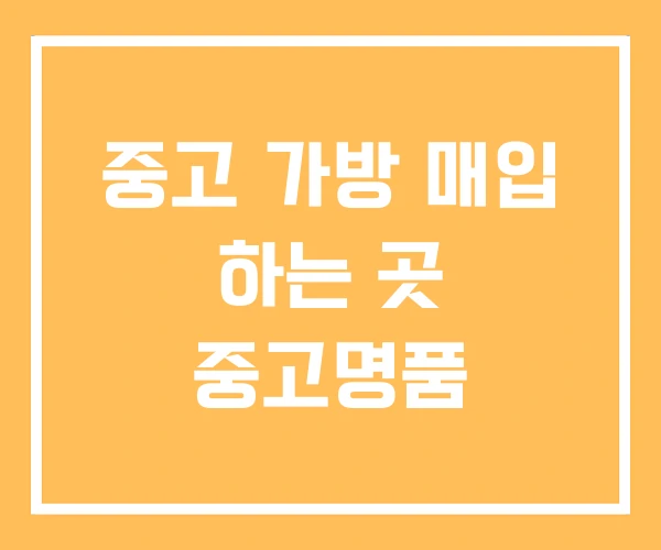 중고 가방 매입 하는 곳 중고명품 중고 가방 매입 하는 곳 중고명품