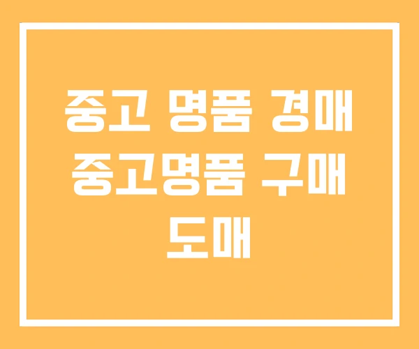 중고 명품 경매 중고명품 구매 도매 중고 명품 경매 중고명품 구매 도매