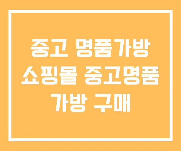 중고 명품가방 쇼핑몰 중고명품 가방 구매 중고 명품가방 쇼핑몰 중고명품 가방 구매