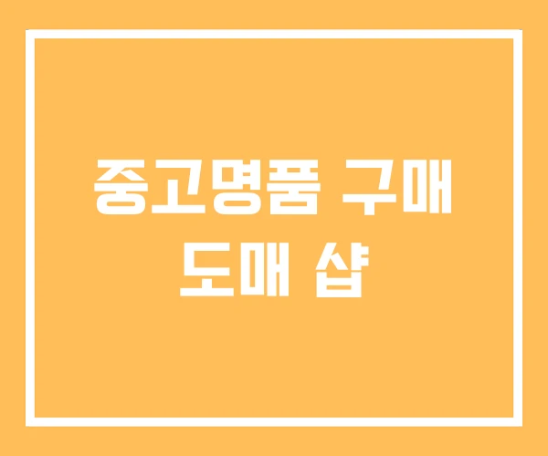 중고명품 구매 도매 샵 중고명품 구매 도매 샵