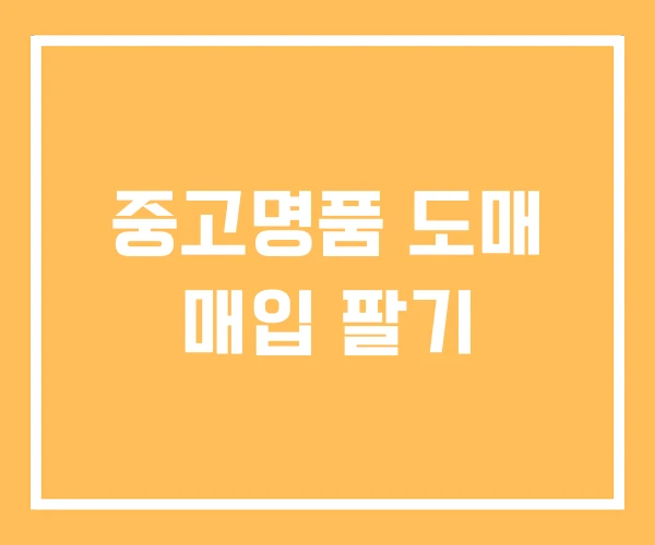 중고명품 도매 매입 팔기 중고명품 도매 매입 팔기