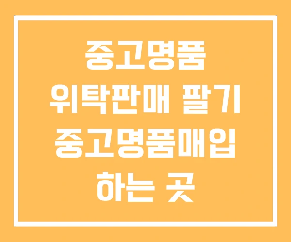 중고명품 위탁판매 팔기 중고명품매입 하는 곳 중고명품 위탁판매 팔기 중고명품매입 하는 곳