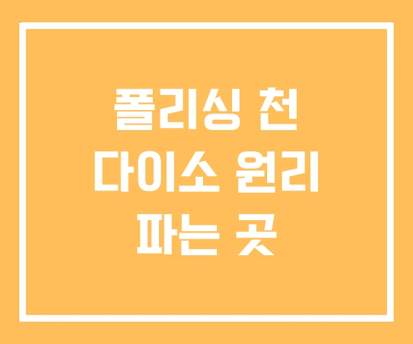 폴리싱 천 다이소 원리 파는 곳 폴리싱 천 다이소 원리 파는 곳