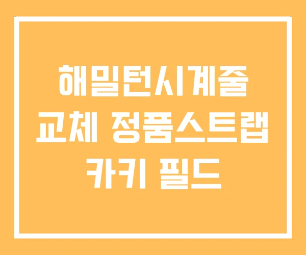 해밀턴시계줄 교체 정품스트랩 카키 필드 해밀턴시계줄 교체 정품스트랩 카키 필드